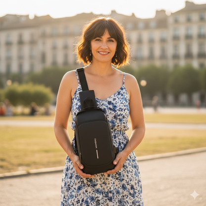 SmartGuard™ – Bolso de Hombro Antirrobo con Puerto USB